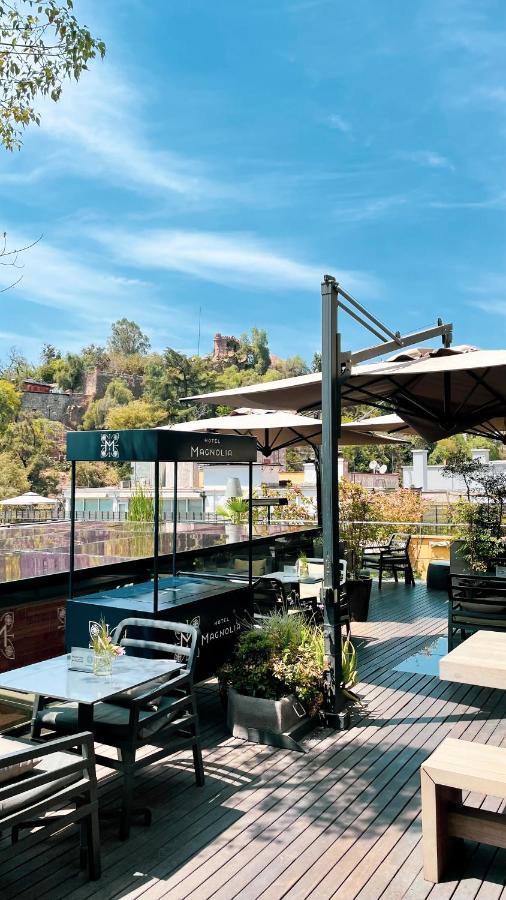 Hotel Magnolia サンティアゴ エクステリア 写真 The restaurant's terrace